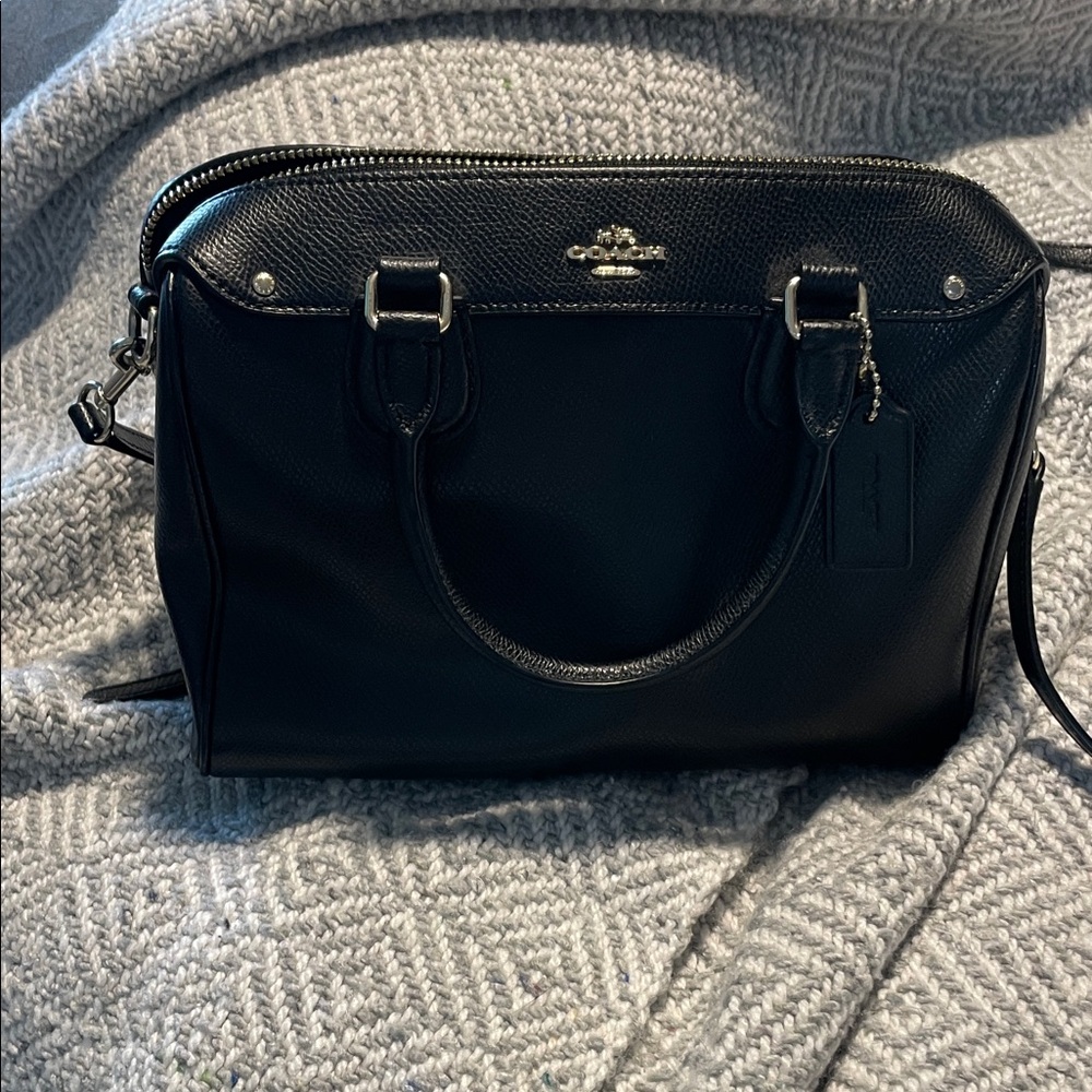 Coach Black mini Bennett Leather crossbody